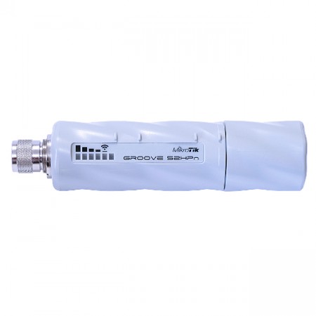 MikroTik RBGrooveA-52HPn (GrooveA 52) Outdoor AP/CPE Backbone 2.4GHz/5GHz, N-male connector, 1-Port 10/100Mbps Ethernet