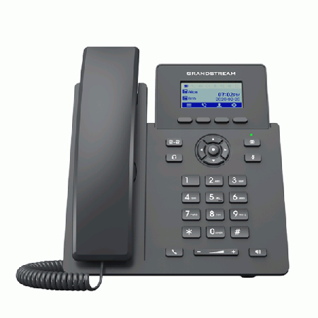 Grandstream GRP2601P IP-Phone 2 SIP account, 2 lines Essential, 2 x 10/100 Mbps Ethernet Ports, RJ9 headset jack, Support GDMS Cloud,LCD Display HD audio quality, PoE Support