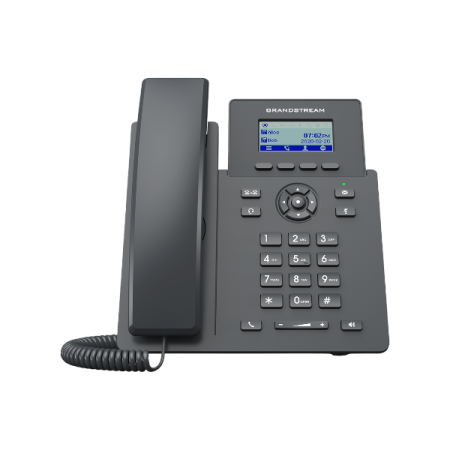 Grandstream GRP2601W 2.4G single-band Wi-Fi 6, 2 SIP account, 2 lines, Dual switched auto-negotiation 10/100, GDMS Cloud, 5-way audio conferencing, Adapter included 