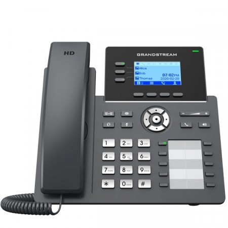 Grandstream GRP2604P 3 Lines, 6 SIP Accounts, IP Phone Dual 10/100/1000Mbps HD Audio, with PoE