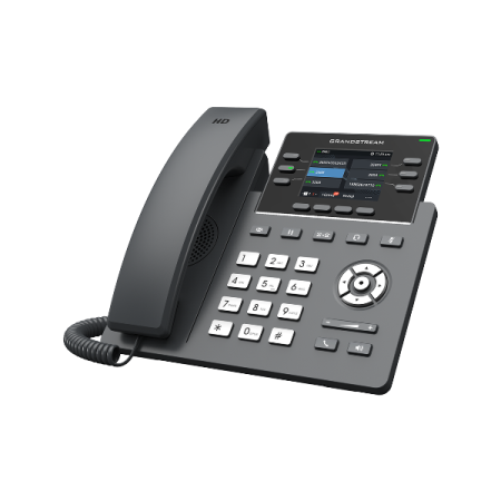 Grandstream GRP2613W WIFI 6 IP Phone 6 SIP Accounts 6 Lines 5-way audio conference HD Audio, 2.8 inch TFT color LCD Dual switched auto-sensing 10/100/1000 PoE Integrated Adapter included