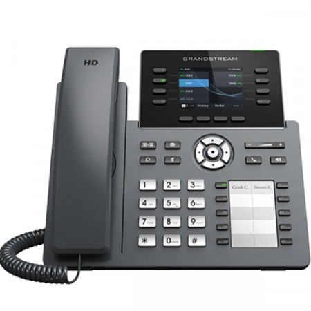 Grandstream GRP2634 Professional Carrier-Grade IP Phone, 8 lines, 4 SIP accounts, HD Audio, Dual-band Wi-Fi 802.11 a/b/g/n/ac, 2 Port 1 Gigabit PoE