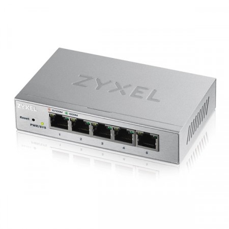Zyxel GS1200-5  5 Ports 10/100/1000BASE-T Web Manged Desktop Switch