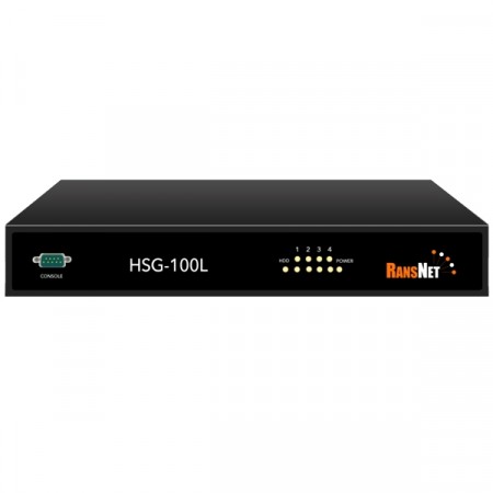 RansNet HSG-100L mbox HotSpot Gateway, 300 Concurrent Users, 1GB RAM, 4-Port Gigabit Interface