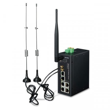 PLANET ICG-2510WG-LTE 2 SIM card Industrial 4G LTE Cellular Wireless Gateway with 5-Port 10/100/1000T