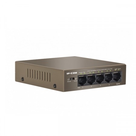 IP-COM F1105P-4-63W PoE Switch 5-Port 10/100Mbps with 4-Port PoE, 1-Port Uplink, Power 63.7W