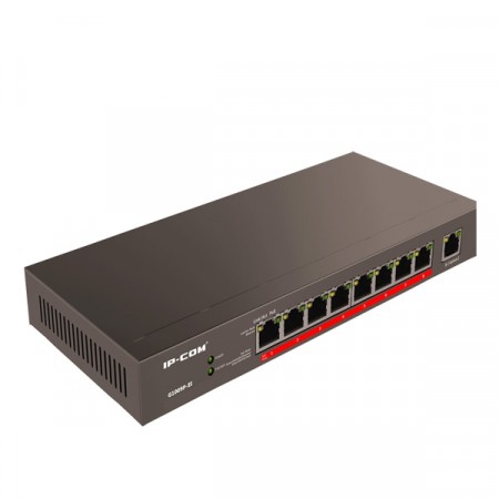 IP-COM G1009P-EI Switch PoE 9-Port Gigabit Unmanaged with 8-Port PoE, 802.3af(15.4W)/802.3at (30W)