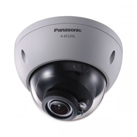 Panasonic K-EF235L01E IP Camera Dome, Full HD 2 Megapixel 1080p, Lens 2.7-13.5 mm. Weatherproof with IR LED
