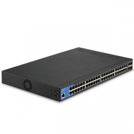 Linksys LGS352C 48-Port Managed Gigabit Ethernet Switch with 4 10G SFP+ Uplinks, TAA Compliant, Mountable Rack 1 U