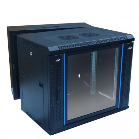 Link CW2-60512G 19" Glass Wall Rack 12U (60x50x64cm) *ส่งฟรีเขต กทม.และปริมณฑล
