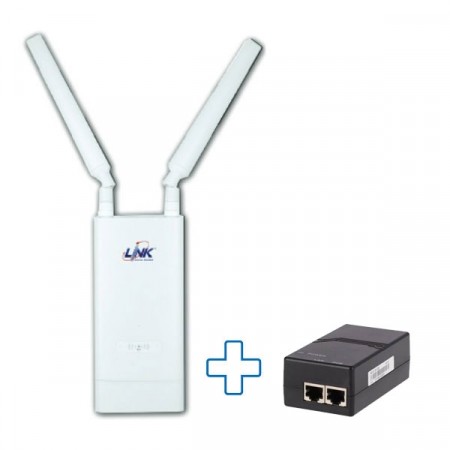 Link Set PA-3220 + Ruijie RG-E-120(GE) Access Point AC1200 Dual-Band Indoor/Outdoor, Gigabit Port with Gigabit PoE Injector (Ruijie RG-E-120(GE))