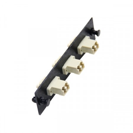 Link UF-2122 3 Fiber Optic 3 LC Duplex Snap-In Adapter Plate (MM.) 