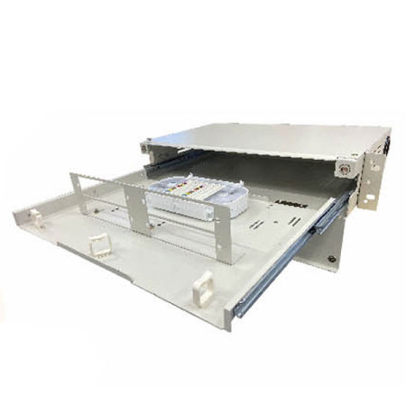Link UF-4082A FDU SLIDE 12- 24C, Slide w/Cover, Rack Mount, w/Tray & Acc., Unload, Not Include F.O. Adapter Plate