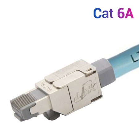 Link US-1071S Shield Cat 6A RJ45 Modular Plug ตัวผู้ Field Terminated