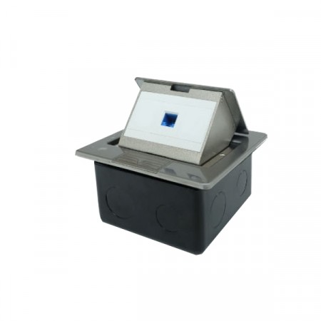 Link US-2021A CAT 5E POP-UP with RJ45 Modular Jack Stainless, 1 Port Outlet w/Damping