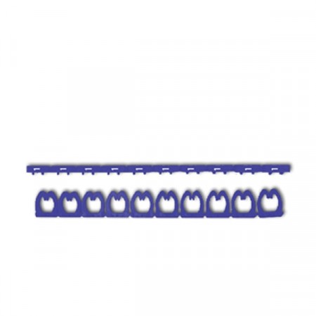 LINK US-2231 Cable Marker # A-F,L,P,R,T for 4-5.5 mm.(Blue for CAT 5E , CAT 6) 10 ตัว/แถว,1ถุงมี 10 แถว