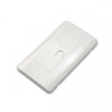 Link US-2331 Shiny Exclusive Face Plate, 1 Port With Shutter