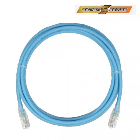 Link US-5203ALZ-9 Unshield CAT 6A UTP Super-S Series RJ45 Patch cord 26 AWG Super XG Cable, 3 M. LSZH Aqua Blue