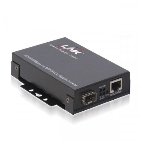 Link UT-1310H Fiber Gigabit Media Converter Hardened Type, 10/100/1000 Mbps, 1-Port RJ45, 1-SFP Slot (Blank), 220m - 110km *ส่งฟรีทั่วประเทศ