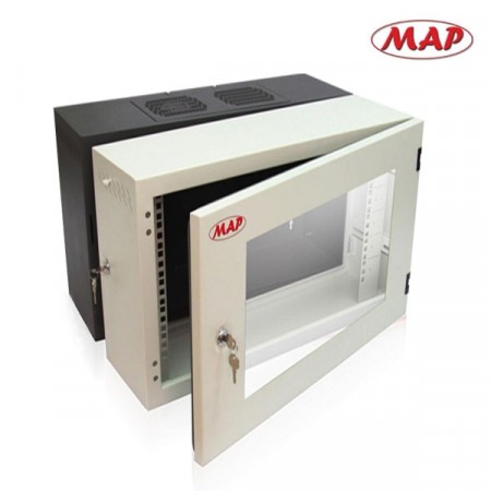 MAP M1-60412 19" Modern Wall Rack Series AC, Cold Roll Steel, 12U (60x40x62cm) *จัดส่งฟรีเขต กทม.และปริมณฑล