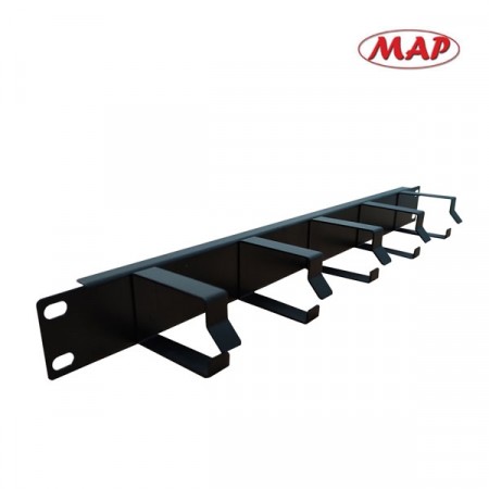 MAP M7-06002 Cable Management Panel (แบบห่วง ไม่มีฝาปิด), 1U Rack Mountable