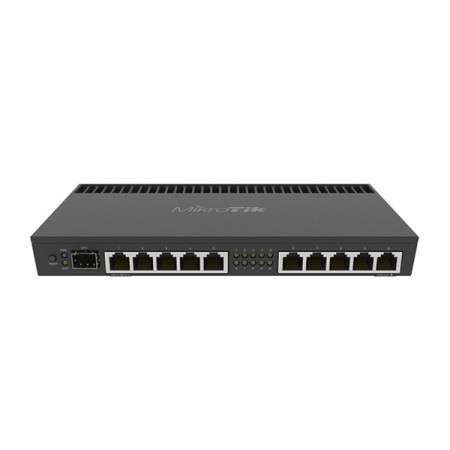 MikroTik RB4011iGS+RM Router 10-Port Gigabit, 1-Port SFP+ 10Gbps, Quad-core 1.4Ghz CPU, 1GB RAM, Desktop case with Rack ears