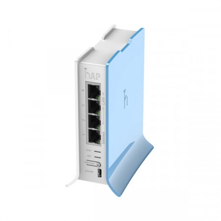 Mikrotik RB941-2nD-TC (hAP Lite) home Access Point 2.4GHz 802.11b/g/n, 4-Port LAN 10/100Mbps, Level 4 license, for in the Room
