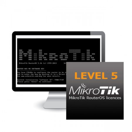 Mikrotik RouterOS Software License Level 5 For Computer