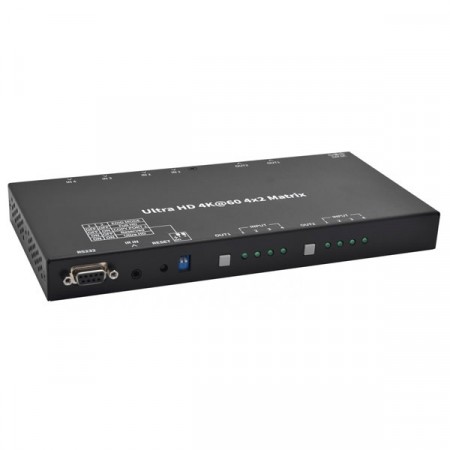 NEXiS MX0402H 4X2 HDMI MATRIX SWITCH 4K/60HZ 4:4:4 RS232 & IR SUPPORT