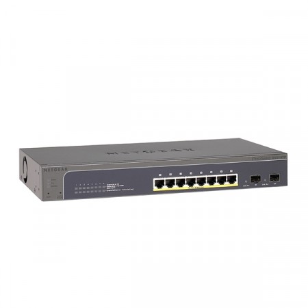 Netgear GS510TP ProSAFE 8-Port Gigabit Smart Switch with PoE and 2 fiber SFP ports