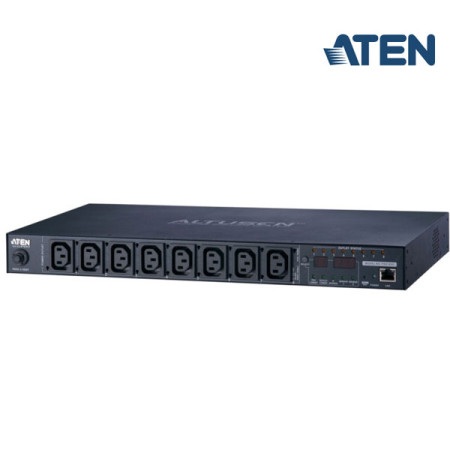 Aten PE8108G Eco PDU 8 Outlet 1U Rack [Outlet Level Monitoring] With Proactive Overload (8xC13),  Eco DC Software Management, 10A