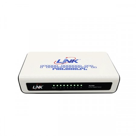 Link PG-2008 8-Port Unmanaged Gigabit Desktop Switch (10/100/1000Mbps Ethernet)