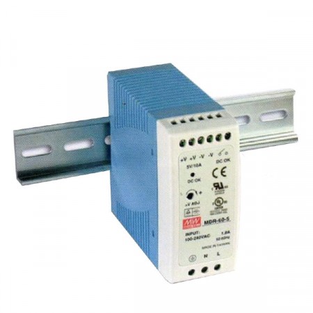 Link PS-9106 DC Power Supply 60 W. 48 V, Industrial DIN Rail (for Industiral PoE Switch)