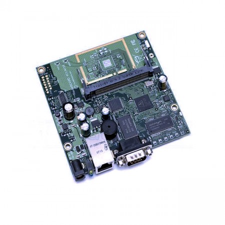 RB411AH :  Atheros AR7161 680MHz Network CPU (overclock to 800MHz), 64MB DDR RAM, 1 LAN, 1 miniPCI, 64MB NAND, RouterOS Level 4