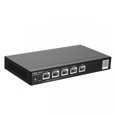 Reyee RG-EG305GH-P-E Cloud Managed Router Multi-WAN Load Balancing Support , 5 Gigabit Ethernet  Ports (WAN/LAN), 4 PoE/PoE+ ports 60W PoE Power budget, Throughput 1.5 Gbps, Free Cloud Management