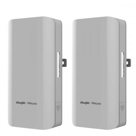 Reyee RG-EST310 V2 Point-to-Point WiFi Link 1-2Km. 802.11ac, Freq 5GHz Hi-Speed 867Mbps, Power 26dBm, Ant 10dBi, IP54 Weatherproof, Support eWeb and Ruijie Cloud management, 24V PoE adapter included, (1 set มี 2 ตัว )