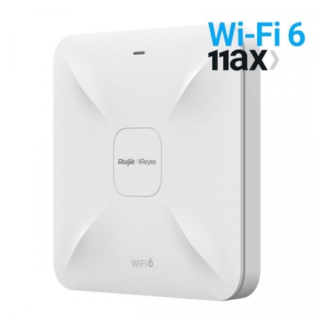 Reyee RG-RAP2260(G) Wi-Fi 6 AX 1800Mbps Dual-band Ceiling Access Point, Dual Gigabit LAN Uplink ports, Support PoE and local Power supply, Ruijie Cloud App Management