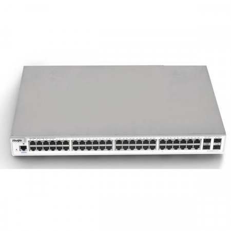 Ruijie RG-S2952G-E V3 , 48 10/100/1000BASE-T ports 4 1G SFP ports (non-combo) L3-Managed Gigabit Switch Managed by Ruijie Cloud