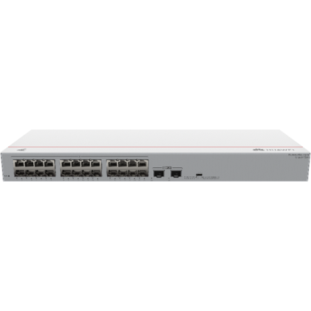 Huawei S110-24T2SR Unmanaged switches Ethernet speeds 24 x 10/100/1000BASE-T ports, 2 x GE SFP uplink ports Fanless AC power supply
