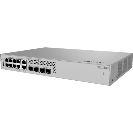 Huawei eKIT S310S-10PN4JX Managed L2+ Gigabit PoE switch (8*10/100/1000BASE-T ports (6*PoE+), 2*10/100/1000/2.5GBASE-T Ports (PoE+), 2*10GE SFP+ ports, 2*2.5GE SFP ports, 128W PoE Built-in AC power Fanless