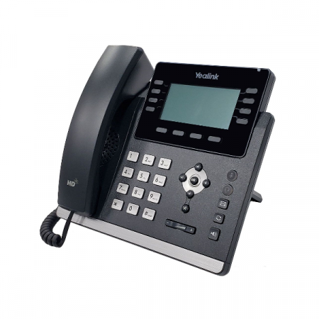 Yealink SIP-T43U Gigabit IP Phone 12 VoIP Accounts. 3.7-Inch Graphical Display, Gigabit Ethernet port, Dual USB 2.0, Optima HD Voice, PoE 802.3af, Power Adapter Not Included