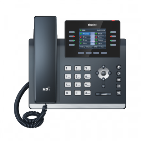 Yealink SIP-T44U IP Desk Business Phone 2.8” color LCD with backlight, 12 SIP, Dual USB 2 Gigabit LAN HD Voice, PoE support (No PSU)