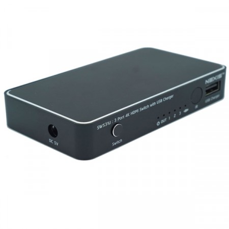 NEXiS SW531U 3X1 HDMI2.0 SWITCH WITH USB CHARGE