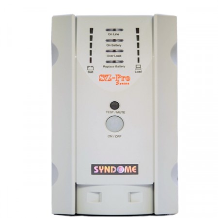 SYNDOME SZ-1501 PRO UPS 1500VA/1200W, Line Interacitbe with Stabilizer, Universal Socket 5 Outlet (ส่งฟรีทั่วประเทศ)