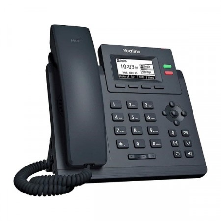 Yealink รุ่น SIP-T31 Graphical display 2.3" with backlight, 2 VoIP Accounts, 5-way conferencing, Dual port ethernet
