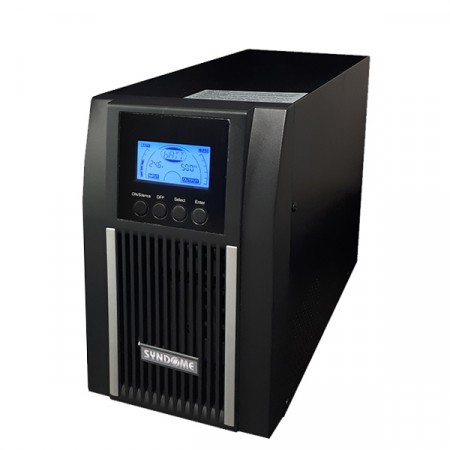SYNDOME TE-3K (TE-3000) 3000VA/2700W (3KVA/2.7KW) True Online Double Conversion, LCD Display, Universal Socket 4 Outlet (ส่งฟรีทั่วประเทศ)