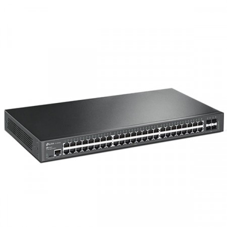 tp-link TL-SG3452 48-Port JetStream Gigabit L2/L2+ Managed Switch, + 4  Gigabit SFP Slots,  VLAN, DHCP Snooping, Omada Controller Support, Rack-Mountable Steel Case
