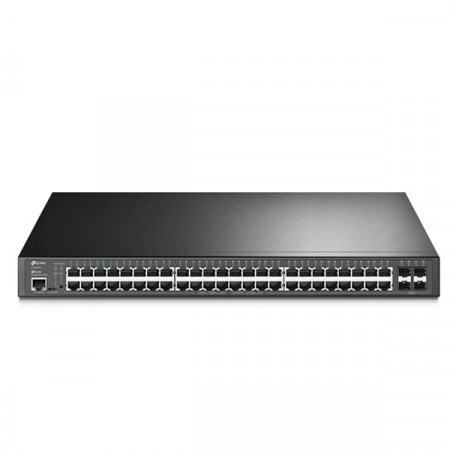 tp-link TL-SG3452P 52-Port JetStream Gigabit L2/L2+ Managed Switch with 48-Port PoE+ ( IEEE 802.3af/at) 384 W PoE Budget, + 4  Gigabit SFP Slots,  VLAN, DHCP Snooping, Omada Controller Support, Rack-Mountable Steel Case