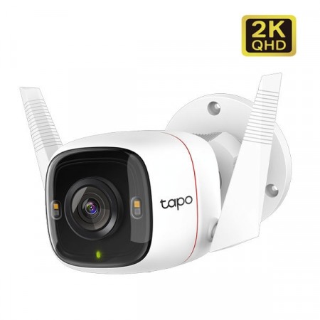 tp-link Tapo C320WS 4MP Outdoor Security Wi-Fi Camera 2K QHD (2560 x 1440), 2 × External Antennas, Two-Way Audio, IP66 Weatherproof, IR LED up to 98 ft. (30m.)