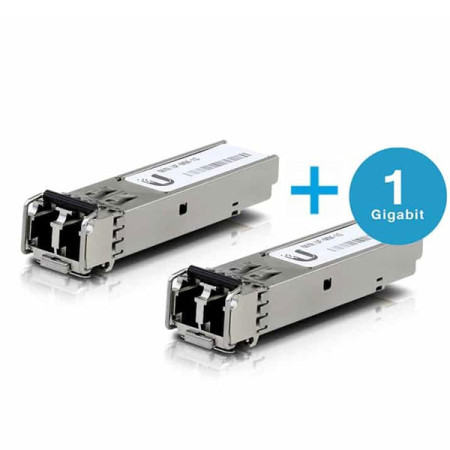 UBiQUiTi UACC-OM-MM-1G-D Multi-Mode Optical 1G SFP Module, 850 nm Duplex LC UPC Connector, 550 Meter ( Pack 2 Pcs.)